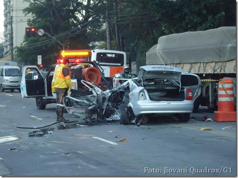 Acidente foi na Avenida Giovanni Gronchi, Zona Sul de São Paulo