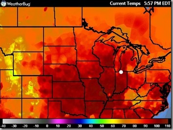 Temperature map