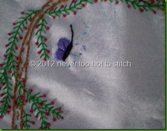 2012 archway embroidery butterfly in progeress detail 2012 archway embroidery butterfly in progeress detail