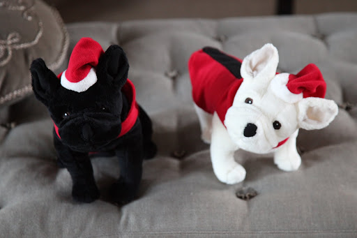 Francesca and Sharkey toys!  They're even wearing coats like ours!