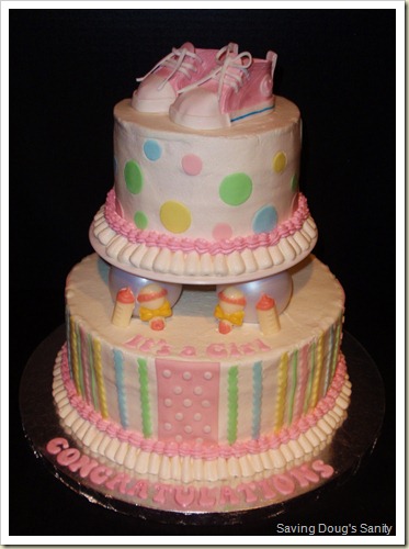 pink converse cake