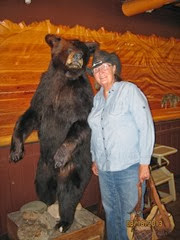 Joann meets a bear