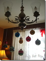 Vintage ornaments, Italian light fixture.