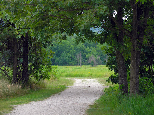 To the right of this road is the location of a sink hole that became the grave for 30 Union soldiers. (Photo credit: Jeremy Shreckhise)