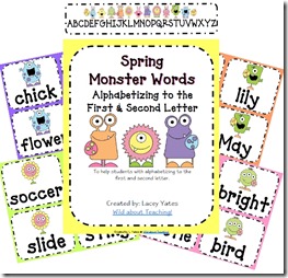 Spring Monster Words Thumb