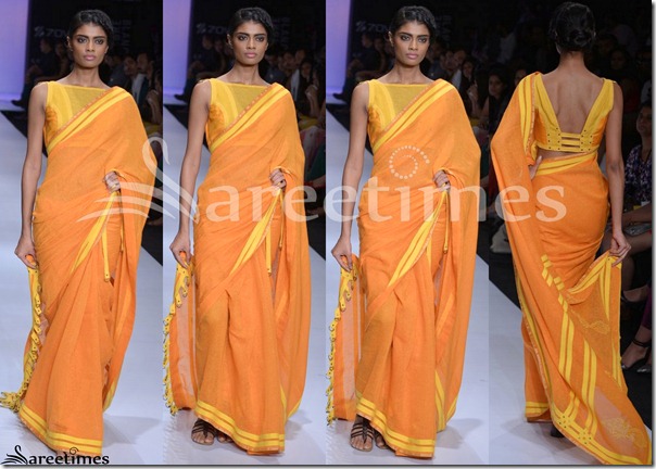 Pooja_Kapoor_Orange_Saree