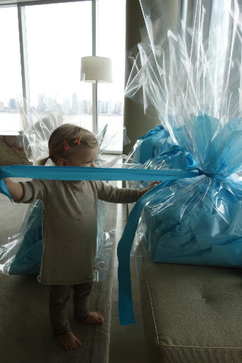 Jude was kind enough to open all the gifts for Tru and herself.