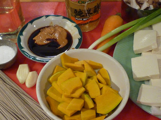 Ingredients for Soba Noodles with Tofu and Peanut Sauce