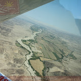 Vista aérea de área irrigada - Nazca