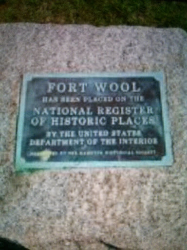 Fort Wool Stone Placard