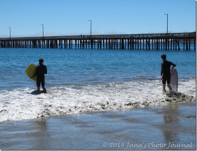 Boogie Boarding at Avila Beach Boogie Boarding at Avila Beach