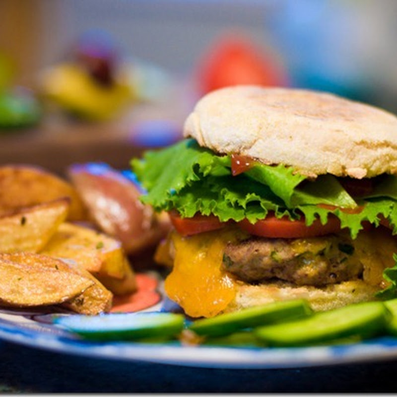 Beef and chicken cheese burgers
