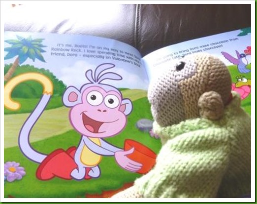 Nigel reads dora loves boots