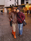 Eu e Shi no Centro de Köln - 17/02/09