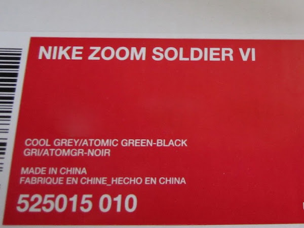 New Nike Zoom Soldier VI 8211 Cool GreyAtomic GreenBlack
