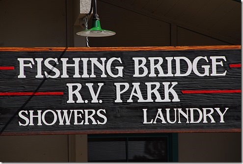 Fishing Bridge Sign