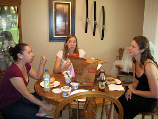 The Girls have their breakfast