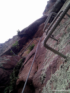 It's not a stright climb.