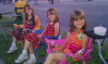 Holding down the fort for our great view of the fireworks