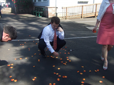 Clark Picks Up the Petals