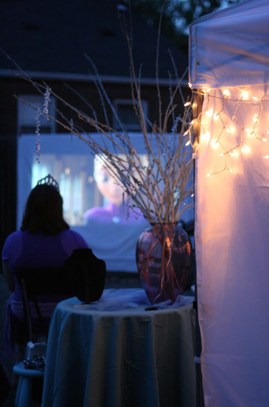 Frozen Birthday Party Outdoor Movie