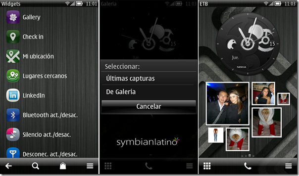 Widget de Galería de Symbian Belle FP1 para tu Nokia
