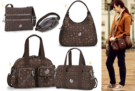 brown kipling bolsa