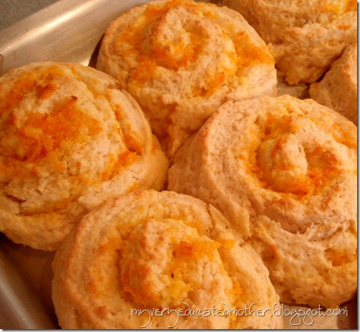 Fresh baked orange biscuits baked, orange, biscuits