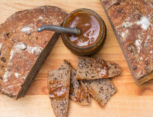 Rustic Pain de Pecan with Spicy Peach Butter