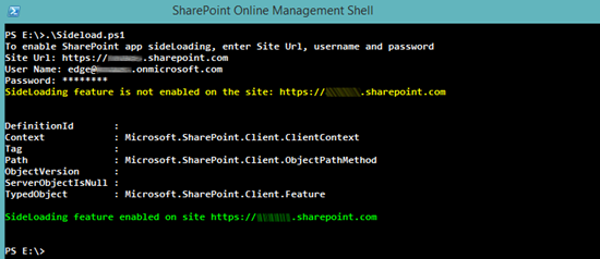 enable-sideloading-sharepoint-online