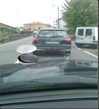 Balde no carro