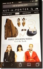 Netaporter Home Page on Iphone Responsive Web Design Netaporter Home Page on Iphone Responsive Web Design
