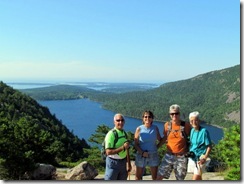 View from atop North Bubble... Bill, Tricia, Dan and Nancy