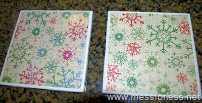 Christmas, coasters