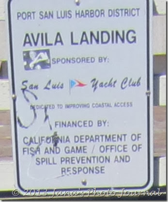 Avila Landing Sign Avila Landing Sign