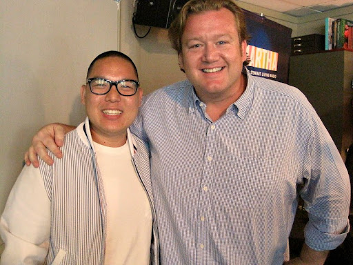 BaoHaus chef and owner, Eddie Huang with chef Michael White.
