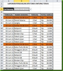 tampilan tabel data validation tampilan tabel data validation