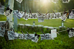 Vintage images of Aspen served as escort cards.