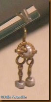 Pendiente de oro y perlas - Calahorra - Museo de la Romanización