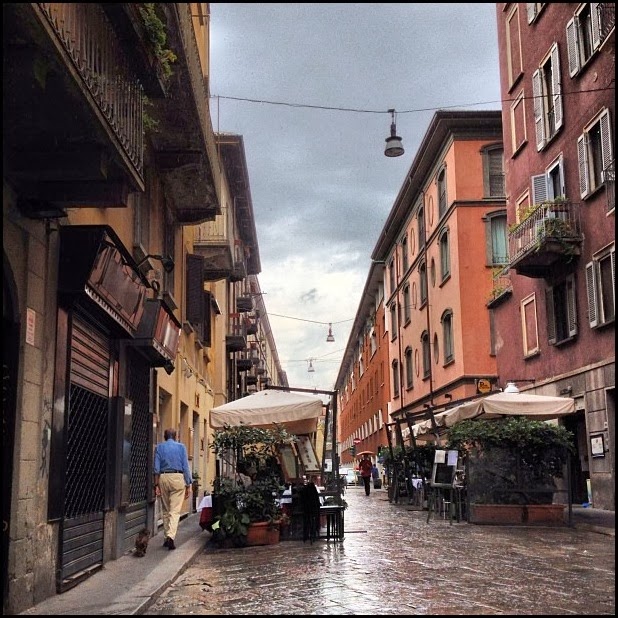 Raining in Brera, Milan