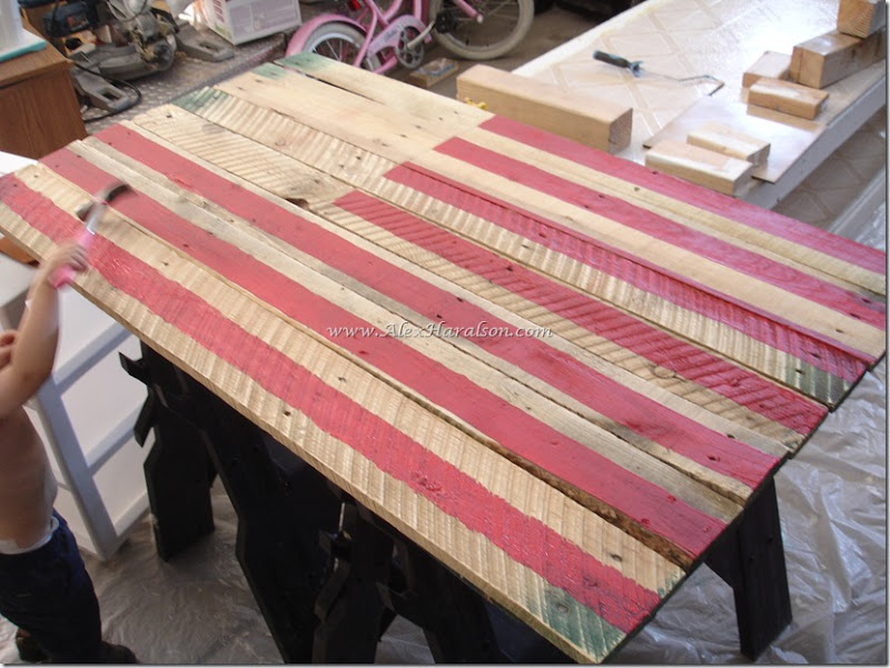 Pallet Wood American Flag4