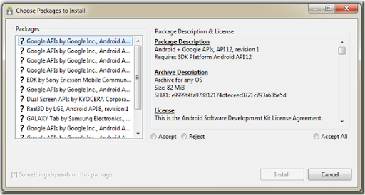 install android emulator sdk