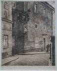 Etsning av Hjortzberg. Art nr. 30025. Mått ink ram 28x22. Signerad