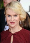 Oh, Naomi Watts--she always looks so elegant. What I'm loving most? Her sophisticated, rose lipstick and warm cheeks, both of which pull color inspiration from her garnet gown. Try Chanel Luminous Intense Lip Colour in Determinee and Chanel Powder Blush in Rose Petale. Photo courtesy of Chanel.