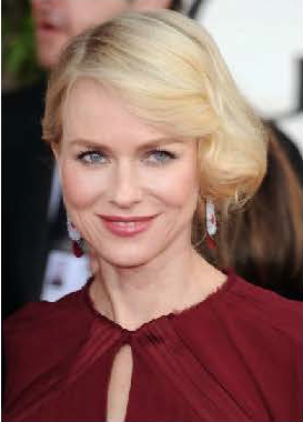 Oh, Naomi Watts--she always looks so elegant. What I'm loving most? Her sophisticated, rose lipstick and warm cheeks, both of which pull color inspiration from her garnet gown. Try Chanel Luminous Intense Lip Colour in Determinee and Chanel Powder Blush in Rose Petale. Photo courtesy of Chanel. Oh, Naomi Watts--she always looks so elegant. What I'm loving most? Her sophisticated, rose lipstick and warm cheeks, both of which pull color inspiration from her garnet gown. Try Chanel Luminous Intense Lip Colour in Determinee and Chanel Powder Blush in Rose Petale. Photo courtesy of Chanel.