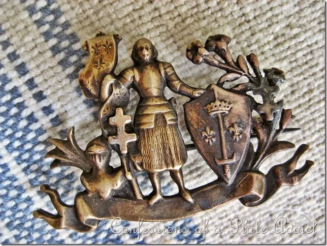 Vintage French Jeanne d'Arc pin
