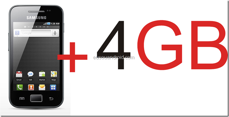 Galaxy Ace S5830   4 gigas