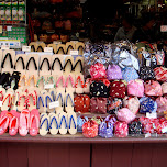 Japanese sandals at a shopping street in kyoto near kiyomizu in Kyoto, Japan 