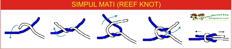 Simpul Mati (Reef Knot) - Pramuka