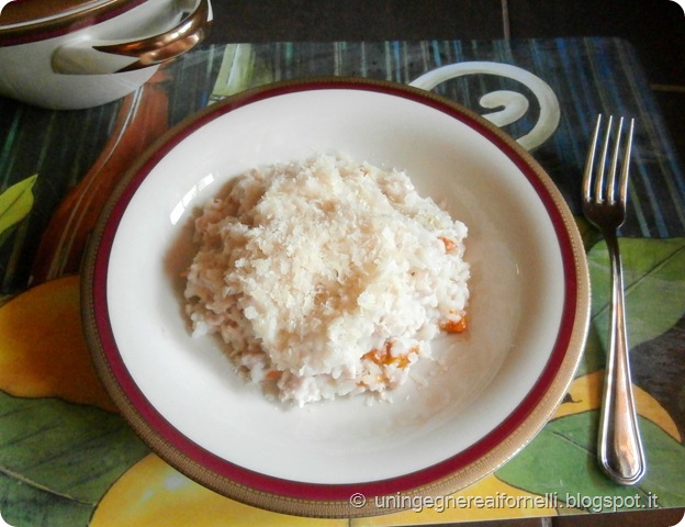 risotto tacchino ragù fiori zucca limone riso primo